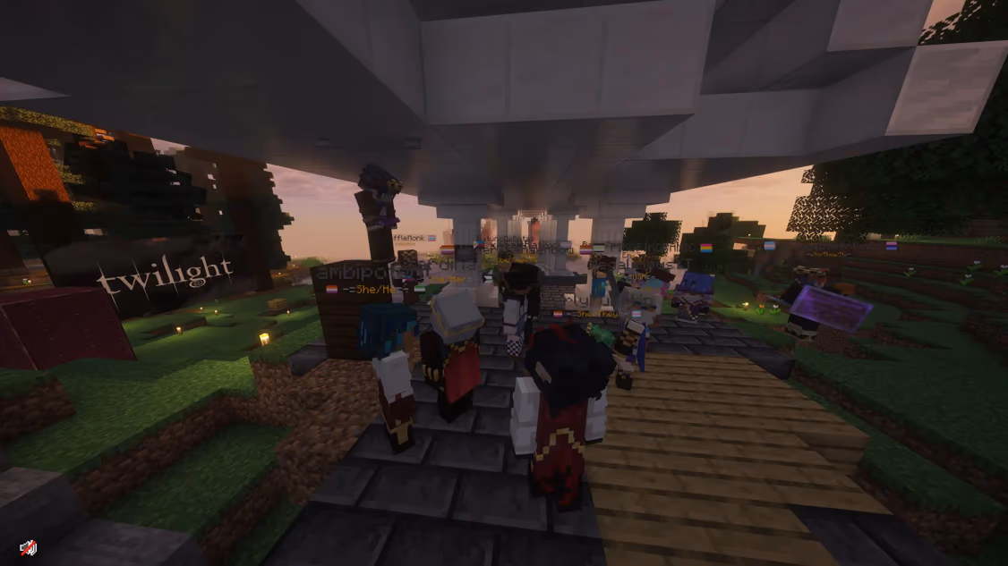 Grupo de personas reunidas en Aeronautics SMP